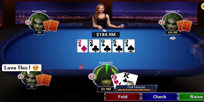 4 vòng cược khi đánh Poker