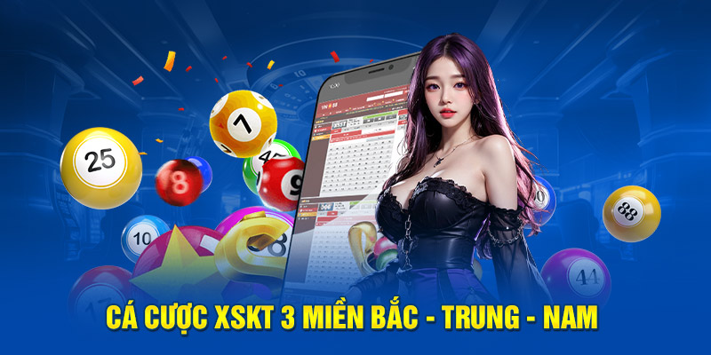 Cá cược XSKT 3 miền Bắc - Trung - Nam 